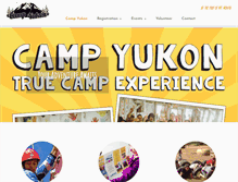 Tablet Screenshot of camp-yukon.com